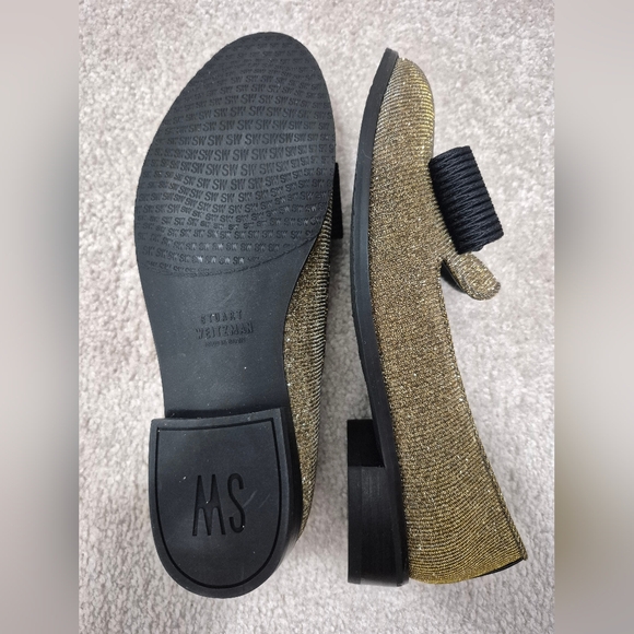 Stuart Weitzman Gold Loafers, US 6M - Picture 5 of 6